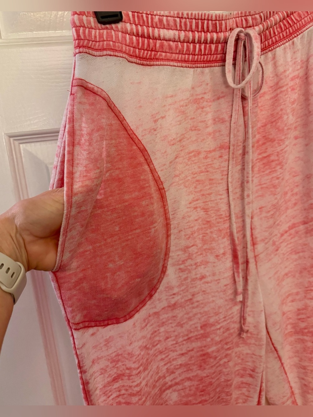 Free People Intimately Cozy Girl Lounge Pants in Rebel Red - Size Medium - Picture 5 of 15